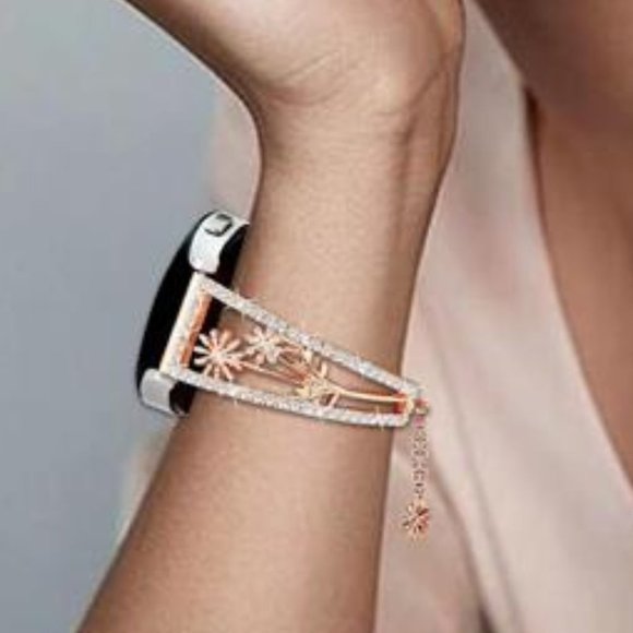 NEW Rhinestone Floral Samsung Galaxy Watch Band